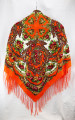 Russian Pavlovo Posad Shawl - Autumn Roses