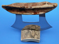 Ulu Knife with Fossilized Walrus Ivory Artifact Handle