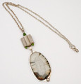 Fossil Walrus Ivory Slice Necklace - Robert Cutler's Bowls and Jewelry