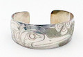 Hummingbird Haida Style Cuff Bracelet  | Native Totemic Silver Jewelry