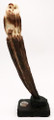 Fossil Walrus Ivory Owl Carving