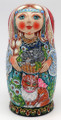 Red Cat-Grey Cat by Galina Ivanova | Unique Museum Quality Matryoshka Doll