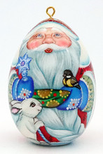 Snow Maiden Lacquered Egg Ornament