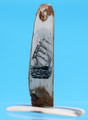  Sailing Ship Scrimshaw by Michael Cohen