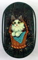 Cat in a Basket | Kholui Lacquer Box