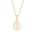 Mammoth Ivory Pendant  Floating Teardrop