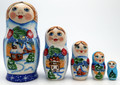 Snegurochka with Village | Matryoshka / Nevalashka Doll