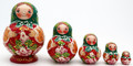 Flower Maiden 5 Piece | Traditional Matryoshka Nesting Doll