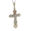 Three Bar Sterling Silver Cross 935/ Orthodox Cross