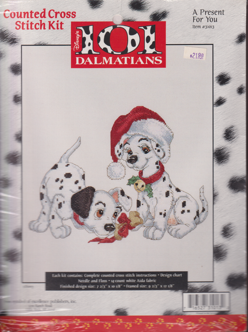 A Present For You Item #31013 Disney's 101 Dalmatians Counted Cross Stitch Kit A Present For You Item #31013 Disney's 101 Dalmatians Counted Cross Stitch Kit
