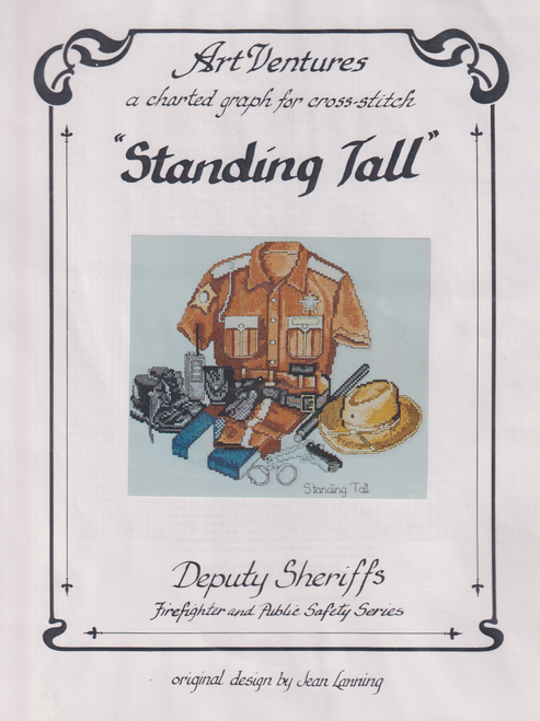 "Standing Tall" Deputy Sheriffs Firefighter and Public Safety Series - Cross stitch Chart by Art Ventures "Standing Tall" Deputy Sheriffs Firefighter and Public Safety Series - Cross stitch Chart by Art Ventures