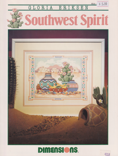 Southwest Spirit Gloria Eriksen Cross Stitch Pattern by Dimensions Southwest Spirit Gloria Eriksen Cross Stitch Pattern by Dimensions