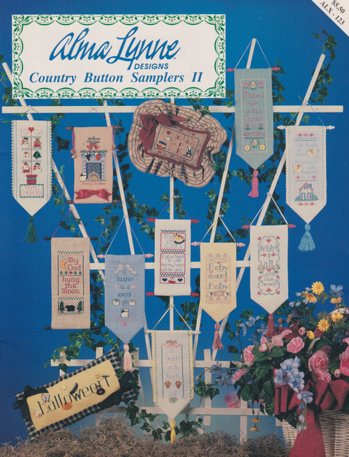 Country Button Sampler II Cross Stitch Patterns Alma Lynne Designs. It includes Wedding, Son Daughter, Mother, Dad, Baby, Teacher, and Holidays Charts. Country Button Sampler II Cross Stitch Patterns Alma Lynne Designs. It includes Wedding, Son Daughter, Mother, Dad, Baby, Teacher, and Holidays Charts.