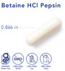 Pure Encapsulations Betaine HCL Pepsin, 250 caps 