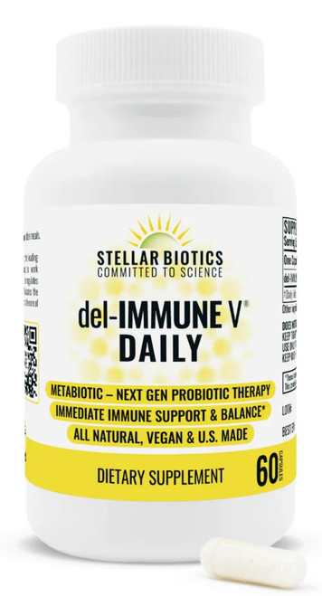 Stellar Biotics (Pure Research Products) Stellar Biotics del-IMMUNE V® DAILY 25 mg: 60 caps