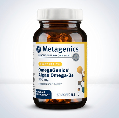 Metagenics OmegaGenics® Algae Omega-3s 300 mg, 60 softgels 