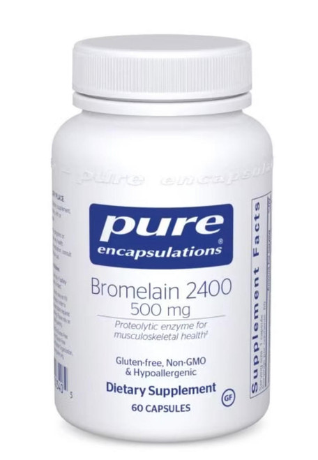 Pure Encapsulations Bromelain 2400  500 mg, 60 or 120 Caps 