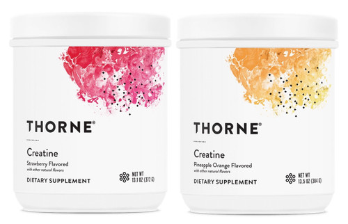 Thorne Creatine, Strawberry or Pineapple Orange, 60 scoops 