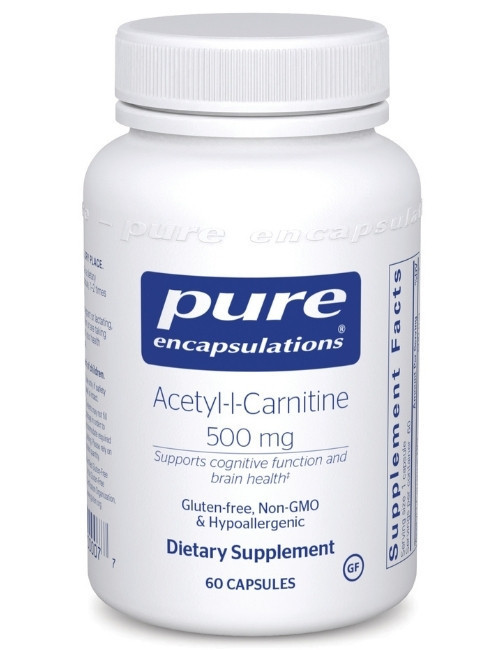 Pure Encapsulations Acetyl-L-Carnitine 500 mg, 60 vcaps 
