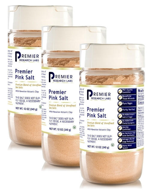 Premier Pink Salt, 12 oz, Pack of 3, Premier Research Labs