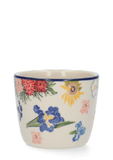 Bunzlau Castle Mug Tumbler 220 ml - VGM Vincent's Flowers on a white background