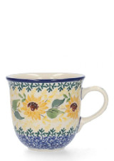 Bunzlau Castle Mug Tulip 200 ml - VGM Sunflowers on a white background