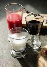 La Rochere Périgord Tumbler Glasses 230 ml filed with milk