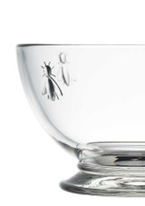 Close up of the Bee Motif on the La Rochere Bee Bowl 60cl