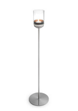 Höfats Gravity Candle on a pole fixed to the Gravity Candle Base – Stainless Steel Stand
