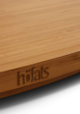 Close-up of the Höfats BOWL 70 Board – Bamboo Side Table Top
