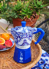 Bialetti Dolce & Gabbana Moka Express  Mediterranean Blue – 6 Cup