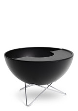 Hofats bowl 70 fire pit with a Höfats BOWL 70 Plancha – Enamelled Cast‑Iron Half Griddle