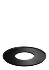 two Höfats BOWL 70 Plancha – Enamelled Cast‑Iron Half Griddle, forming a full circle plancha for fire pit