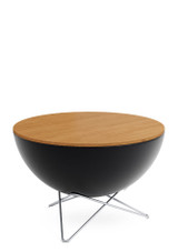 Höfats BOWL 57 Board – Bamboo Table Top sitting on the hofats bowl 57 fire pit