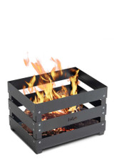 Höfats Crate Fire Basket, for a campfire on white background Höfats Crate Fire Basket, for a campfire on white background