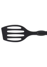 Close-up of the slots on the Westmark Flonal Plus Spatula – Non-Stick Safe (28 cm) Close-up of the slots on the Westmark Flonal Plus Spatula – Non-Stick Safe (28 cm)