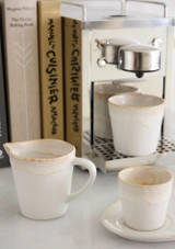 Costa Nova Grespresso White Lungo Cup being filled with coffee Costa Nova Grespresso White Lungo Cup being filled with coffee