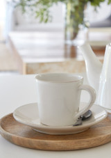Costa Nova Tea Cup & Saucer on a table Costa Nova Tea Cup & Saucer on a table