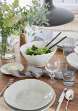 Salad served in the Costa Nova Large Salad Bowl – Nova Collection in white Salad served in the Costa Nova Large Salad Bowl – Nova Collection in white