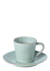 Costa Nova Nova Tea Cup & Saucer, 190 ml in Turquoise Costa Nova Nova Tea Cup & Saucer, 190 ml in Turquoise