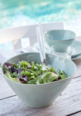 Salad served in the Costa Nova Large Salad Bowl – Nova Collection, 2.82 L – Turquoise
