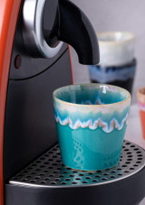Costa Nova Grespresso Lungo Cup 190 ml in Turquoise filling with coffee Costa Nova Grespresso Lungo Cup 190 ml in Turquoise filling with coffee