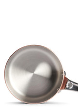 inside view of the De Buyer Prima Matera Copper Saucepan - 16 cm