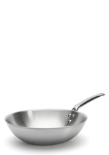De Buyer Alchimy Stainless Steel Wok - 32 cm
