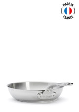 Handle side view of the De Buyer Milady Stainless Steel Frying Pan - 24 cm