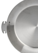 close-up of the handle on De Buyer Alchimy LOQY Fry Pan, 28 cm - Stainless Steel