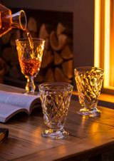 La Rochere Lyonnais Tumbler 200ml Set of 6 on a table with a drink being poured into it