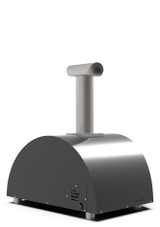 rear view of the Alfa Forni Pizza Oven Moderno 2 Pizza - Grey