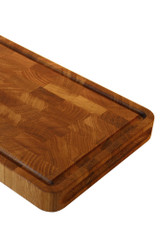 C.lose - up of the Chopping Board Oak End Grain - 40cm