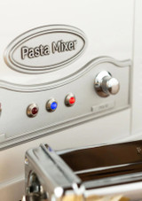 close up of the control knobs on the Marcato Fresca - Electric Pasta Machine & Dough Mixer